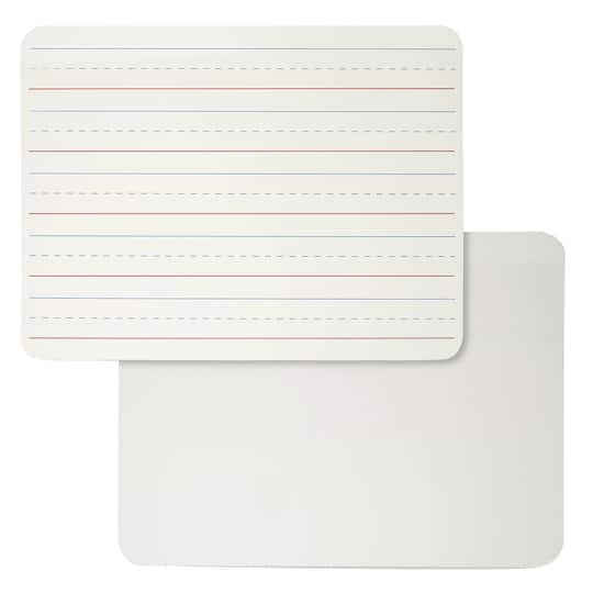 Magnetic 2-Sided Lined &#x26; Plain Dry Erase Board, Pack of 4